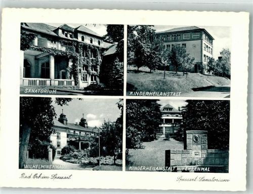 Bad Orb Spessart Sanatorium Kinderheilanstalt Wilhelminenhaus Ehrenmal