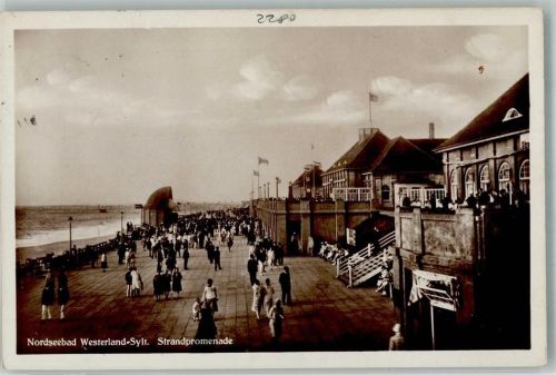 Westerland 1935 Strandpromenade