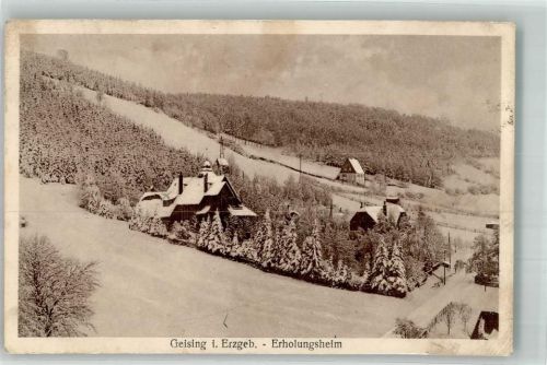 Geising 1935 Pension Winter