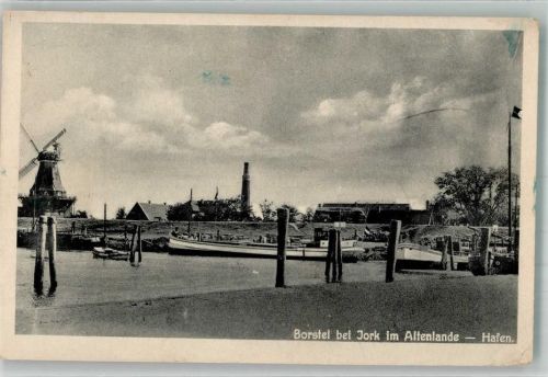 Jork 1944 Windmühle Hafen Bostel