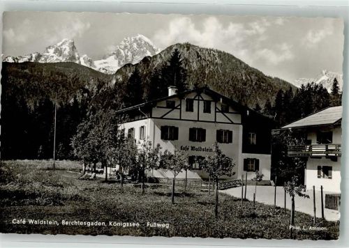 Berchtesgaden Cafe Waldstein Fußweg Pension