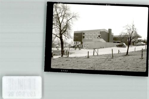 Winterkasten Ev. Gemeindezentrum Ort handschriftlich Foto Original aus Archiv eines Ansichtskartenverlages