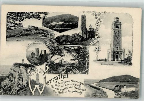 Hanstein 1908 Werratal Normannstein Leuchtberg Hüttenstempel