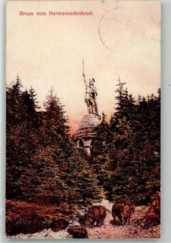 Detmold 1908 Hermanns- Denkmal