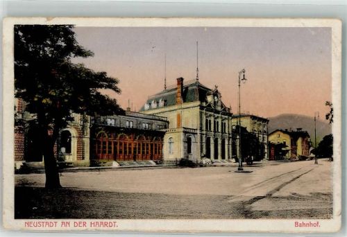 Neustadt 1926 Hauptbahnhof Verlag Emil Hartmann