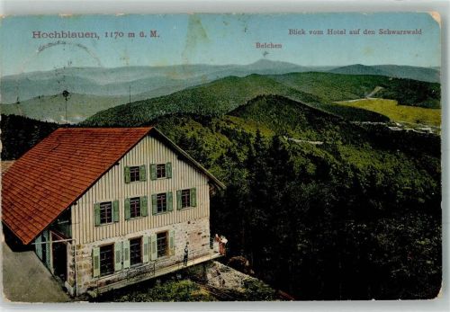 Badenweiler Blick vom Hotel Hochblauen 1170 m Belchen Schwarzwald