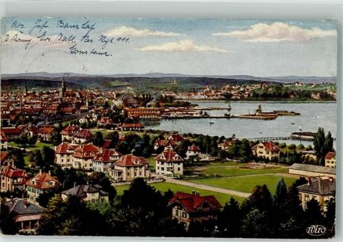 Konstanz 1915 Künstlerkarte Nr. 2905 A Schrift auf der Bildseite