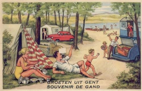Gand Gent (Belgien) Leporello I-II (Marke entfernt)