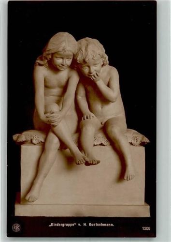 Skulptur Kindergruppe v. H. Goetschmann Nr. 1209