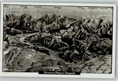Pfronten Allgäuer Bergwelt Landkarte