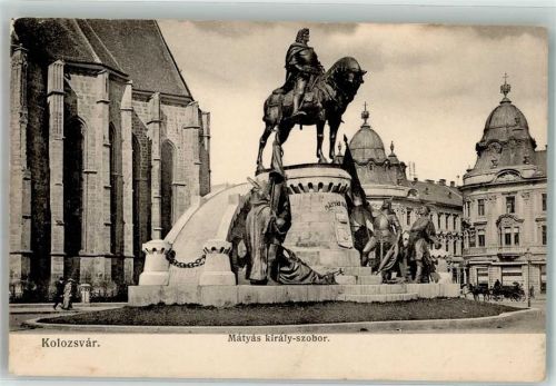 Klausenburg Denkmal Matyas kiraly-szabor