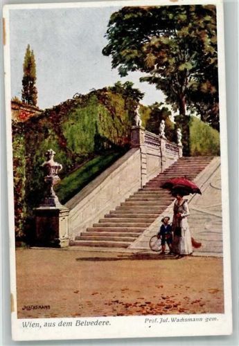 Wien sign. Wachsmann, Jul. Prof. Schloss Belvedre B.K.W.I.