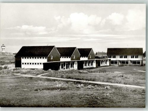 26465 W2941 Langeoog Foto AK Leuchtturm Kindererholungsheim Möwennest