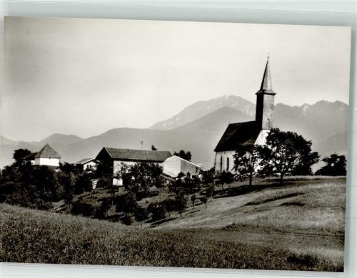 83236 W8212 Übersee Foto AK Kath. Filialkirche St. Peter und Paul