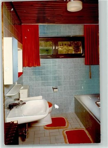 Herrenwies Badezimmer einer Pension Foto Original aus Archiv eines Ansichtskartenverlages Ort handschriftlich