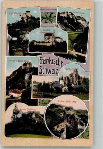 Waischenfeld 1927 Schloss Gößweinstein Burg Neideck Streitberg Rabenstein