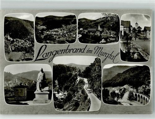 Langenbrand Denkmal Omnibus Eisenbahn-Viadukt