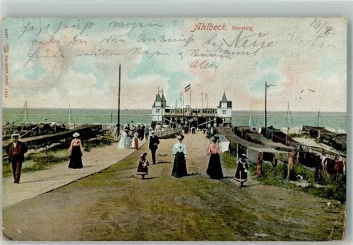 Seebad Ahlbeck 1904 Seesteg