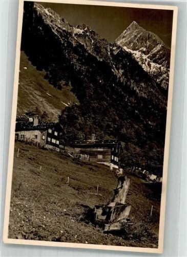 Oberstdorf Gerstruben Almhütten Ort handschriftlich