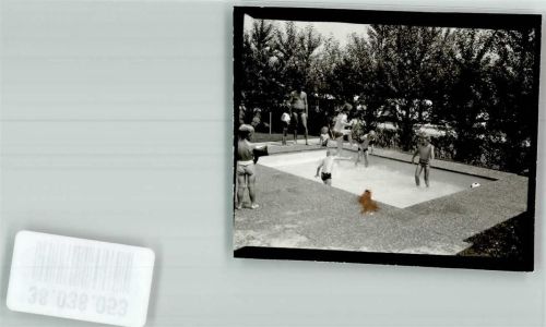 Bad Feilnbach Burma Park Kinderbecken Ort handschriftlich Foto Original aus Archiv eines Ansichtskartenverlages