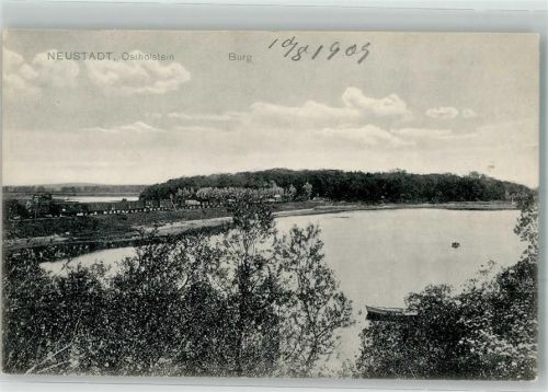 Neustadt 1909 Eisenbahn am Neustädter Binnenwasser