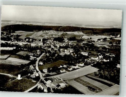 Aidenbach Fliegeraufnahme des Ortes mit Pfarrkirche St. Agatha Foto Original aus Archiv eines Ansichtskartenverlages
