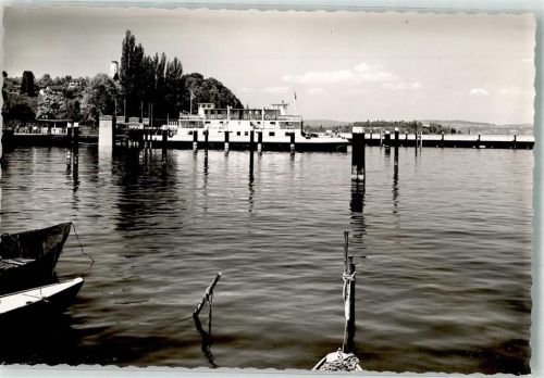 Staad Fähre Hafen Ort handschriftlich Foto Original aus Archiv eines Ansichtskartenverlages