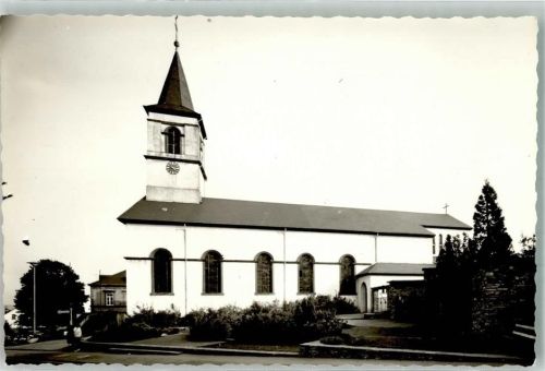 Weiskirchen Kirche Foto Original aus Archiv eines Ansichtskartenverlages Ort handschriftlich