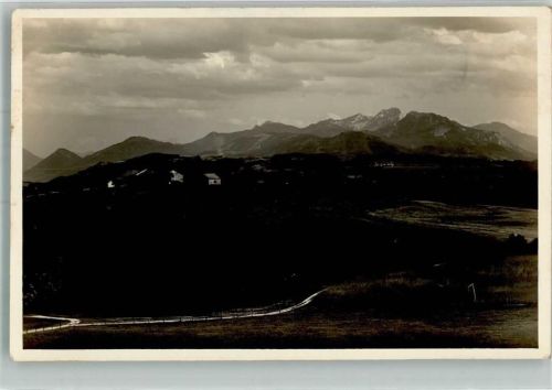 Miesbach 1930 Gebirgspanorama Ort lt. Stempel