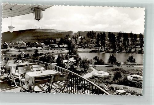 Hahnenklee Terrasse des Cafe Gasthaus Bastei Fotograf Stille