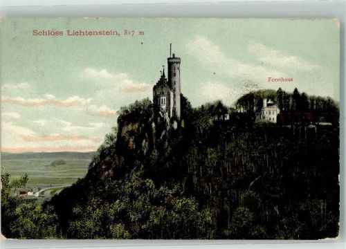 Lichtenstein 1906 Schloss Forsthaus
