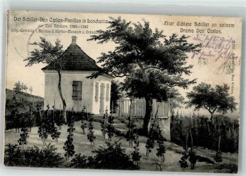 Loschwitz 1905 Der Schiller-Don Carlos Pavillon zur Zeit Schillers 1785-1787 Verlag Max Köhler 1185