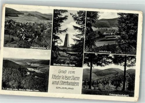 Oberhundem Aussichtsturm Rhein-Weser-Turrmm Adolfsburg
