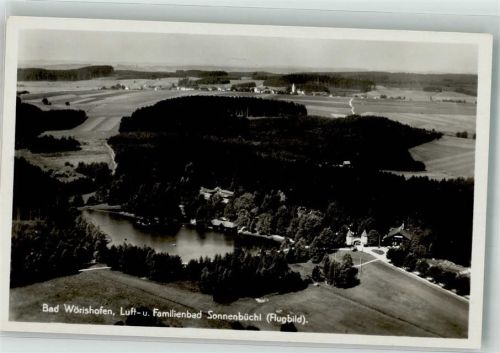 Bad Wörishofen 1934 Fliegeraufnahme Schwimmbad Sonnenbüchl