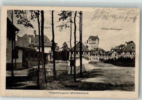 Grafenwöhr 1917 Kaserne Kasino Offiziers-Wohnungen Feldpost WK I