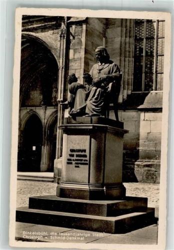 Dinkelsbühl 1938 Christoph-von-Schmid-Denkmal