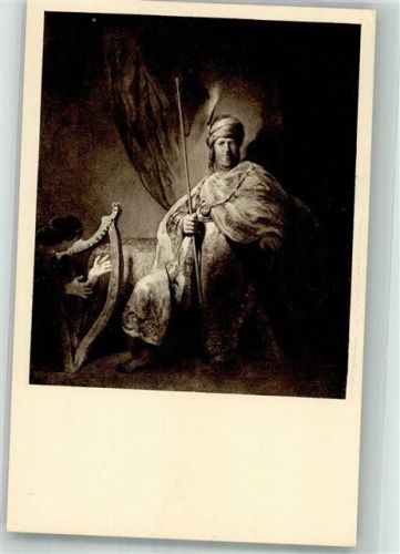 Frankfurt sign. Rembrandt David vor Saul die Harfe spielend im Städel'schen Kunstinstitut