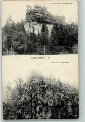 Wüstenstein 1915 Schloss Ruine Wüstenstein Felsenkeller