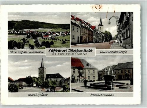 Weißenstadt Kirche Marktplatz Marktbrunnen Wunsiedler Straße