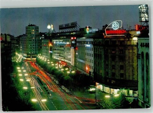Beograd 1956 Straße Beleuchtung Werbung Geschäft