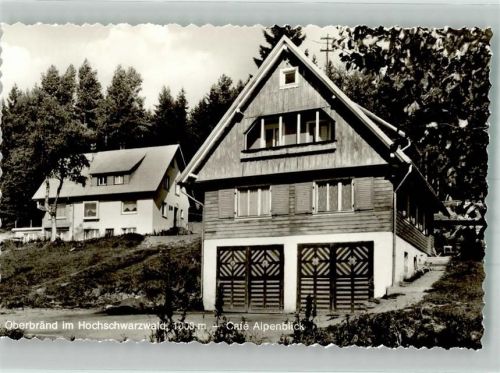 79871 W7821 Oberbränd Foto AK Cafe Alpenblick