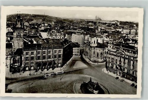 Prag 1942 Straßenbahn Altstädter Ring