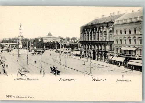 Wien Denkmal Tegetthoff Praterstern Praterstrasse