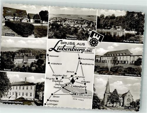 Liebenburg Schloss Sanatorium Ev. Kirche Domäne Gemeindeverwaltung