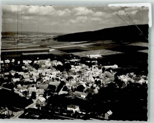 Aerzen Fliegeraufnahme des Ortes Foto Original aus Archiv eines Ansichtskartenverlages Ort handschriftlich