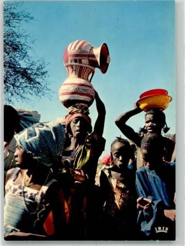 Niamey Tracht Marktszene