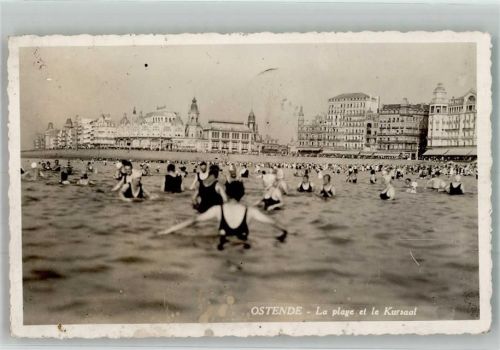 Ostende 1935 Schwimmbad Strand Kursaal