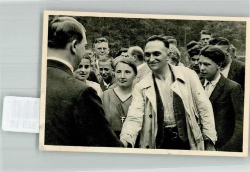 Sammelbild Der Führer mit Arbeitern Album Nr. 8 Deutschland erwacht Nr. 159