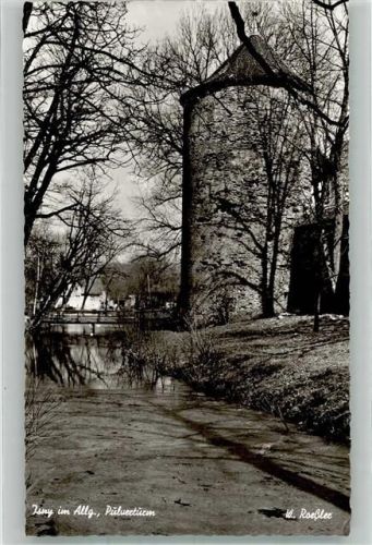 Isny Pulverturm Foto Original aus Archiv eines Ansichtskartenverlages