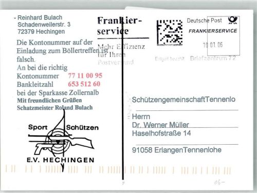 Hechingen Schützengemeinschaft Einladung